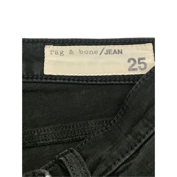 Rag & Bone Dark Olive Skinny Jeans - Picture 4 of 8